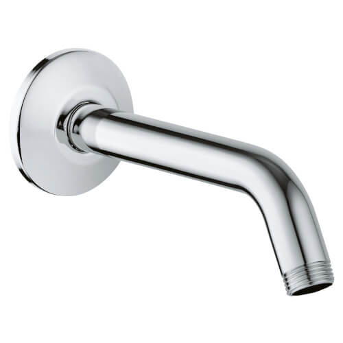 LDR Exquisite Flexible Shower Arm – Chrome, 11" With Flange, Adjustable Angle For Any Shower Head