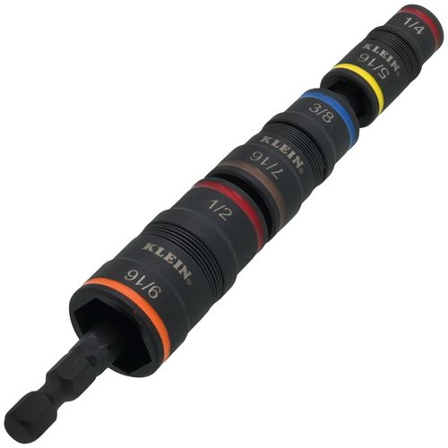 32933 - Klein Tools 32933 - 7-in-1 Impact Flip Socket Set, No Handle