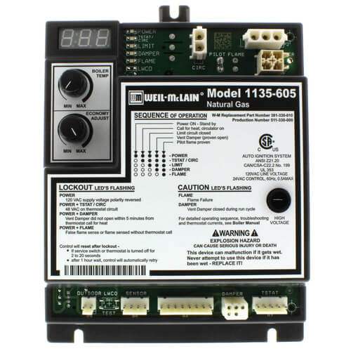 381-330-010 - Weil-McLain 381-330-010 - Natural Gas Control Module for  Series 2 CGA Boilers