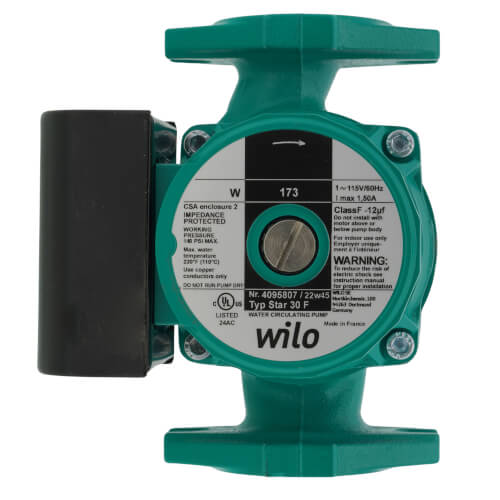4095807 - Wilo 4095807 - Star 30F, 1-Speed Cast Iron Star Series