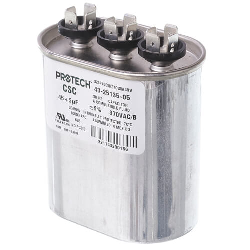43-25135-05 - Rheem 43-25135-05 - Capacitor - 45/5/370 Dual Oval