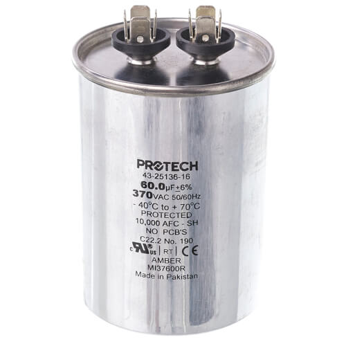 43-25136-16 - Rheem 43-25136-16 - Capacitor - 60/370 Single Round