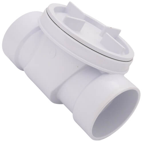 Oatey PVC Rückstauventil – 4 Zoll, Weiß, Für Abwasser Schutz Gegen Rückfluss