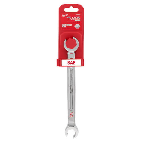 Clé à écrou Tubulaire Double 5/8 Et 11/16 Pouces KlassTools - Chrome, Standard SAE, 1 Pièce