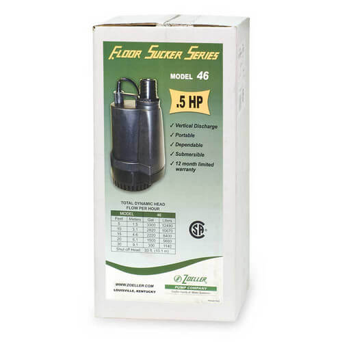 46-0002 - Zoeller 46-0002 - Model 46 Floor Sucker, N46