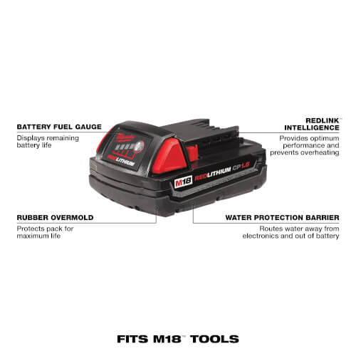 48-11-1815 - Milwaukee 48-11-1815 - M18 Compact Redlithium Battery
