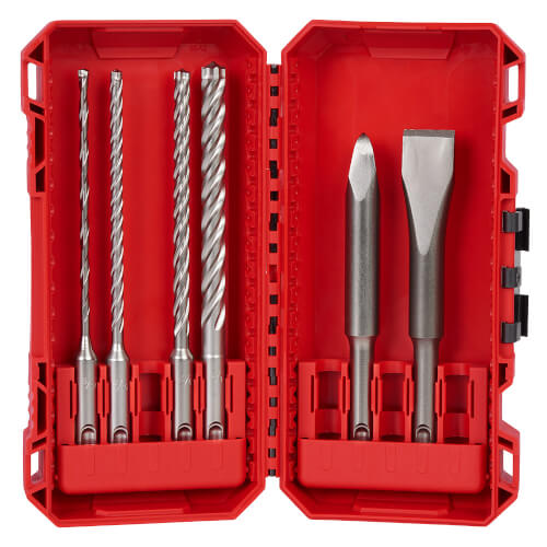 48-20-7662 - Milwaukee 48-20-7662 - 6 Piece SDS Plus MX4 4-Cutter