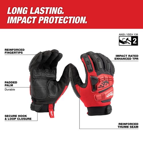 48-73-8551 - Milwaukee 48-73-8551 - Impact Wrecking Work Glove - M