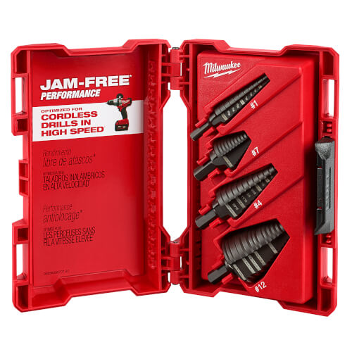 48-89-9223 - Milwaukee 48-89-9223 - 4 Piece Step Drill Bit Set (#1