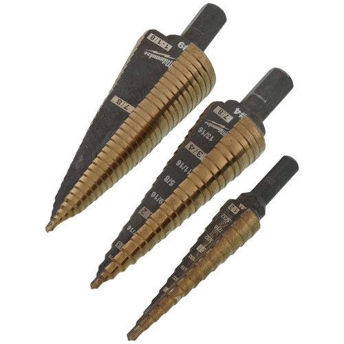 48-89-9291 - Milwaukee 48-89-9291 - 3 Piece Cobalt Step Bit Kit