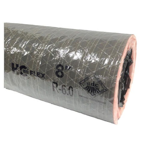 51003 - Hu0026C Flex 51003 - 6 x 25' F114 Insulated Flex Duct (Gray Jacket)