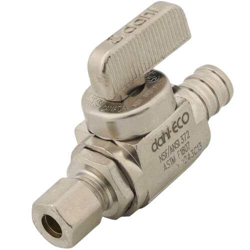 1/2 PEX Coupling, Crimp Style Brass PEX Fitting