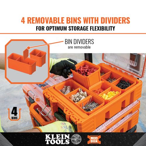 54811MB - Klein Tools 54811MB - MODbox Replacement Bins, Tall (4 Pack)