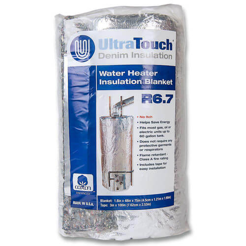 60301-48752 - 60301-48752 - 48 x 70 UltraTouch Denim Insulation Hot Water  Heater Blanket