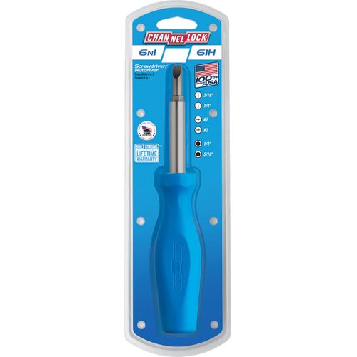 61H - Channellock 61H - 6-in-1 Professional Multi-Bit Screwdriver