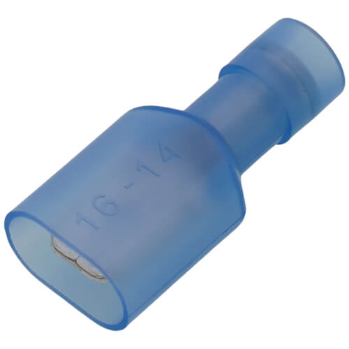 100-Pack 16-14 Gauge Male Quick Disconnect Terminals – Blue Insulated .250 1 thumbnail image