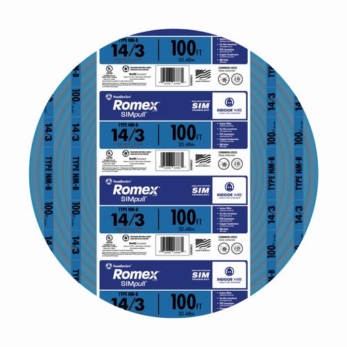 63946922 - Southwire 63946922 - 14-3 Blue Romex SIMpull Type NM-B