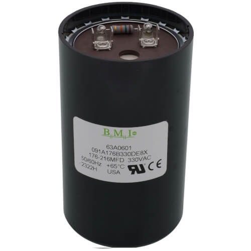 63A06 - Lennox 63A06 - 176-216 MFD Round Capacitor (330V), 63A06