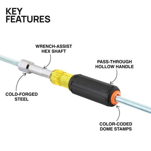 65456 - Klein Tools 65456 - Hollow Color-Coded Heavy-Duty Nut