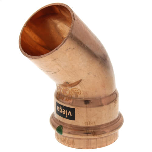 Lote De 4 Codos De Cobre De 3/4" (45 Grados) Marca Nibco: Ideal Para Fontanería De Agua Potable