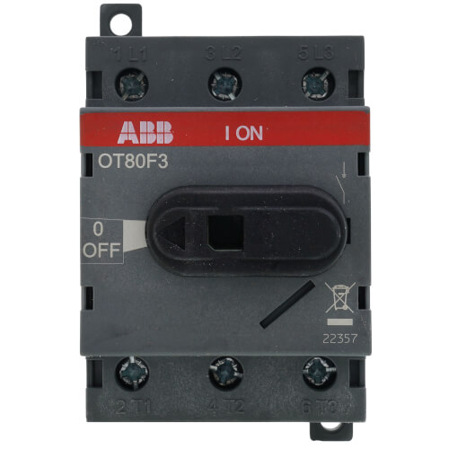 93J31 - Lennox 93J31 - 3 Pole 80 Amp Disconnect Switch, 93J31