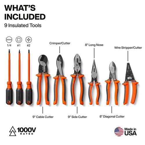 94161MBINS - Klein Tools 94161MBINS - 9-Piece MODbox Insulated