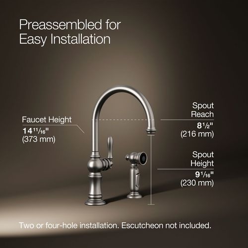 K-99262-VS - Kohler K-99262-VS - Artifacts 1-Handle Swing Spout