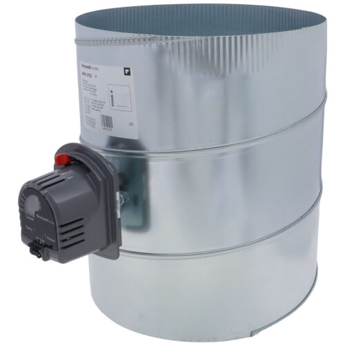 Durozone 10 Ten nch Round HVAC Motorzed Ar Damper Dampner 3 Wre 24v