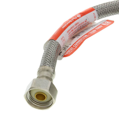 Sumerain 48-Inch Faucet Supply Hose – 1/2" FIP X 3/8" Compression, Braided Stainless Steel, 2-Pack