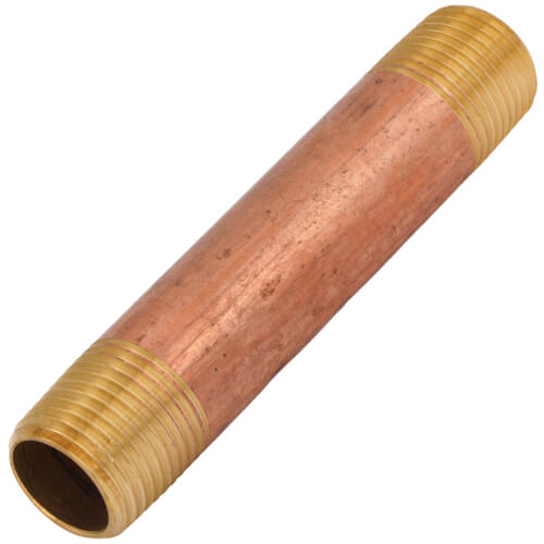 10-Pack Of 1/4" Male NPT Brass Close Nipples - Made In USA, High Quality Plumbing Fitting