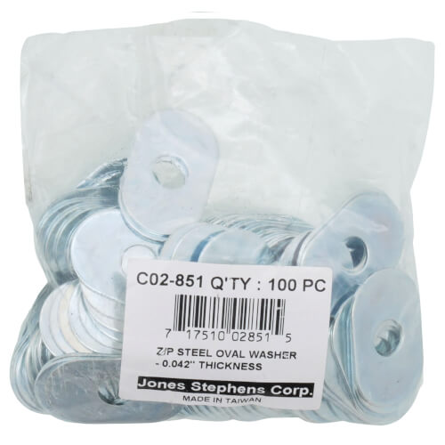 C02851 - Jones Stephens C02851 - Oval Zinc Plated Washer (Box of 100)