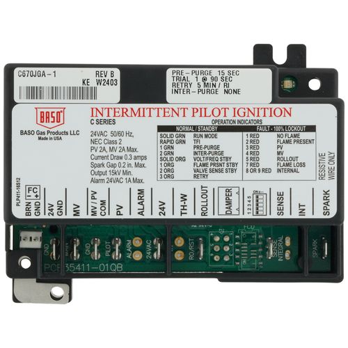C670JGA-1C - Baso Gas Products C670JGA-1C - 24V Intermittent Pilot