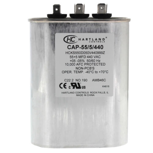 CAP-55/5/440 - Hartland Controls CAP-55/5/440 - 55/5 MFD Oval Dual