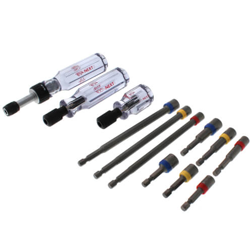 Malco CONNEXT3 Ratschengiff Transparent - Stoßfester Griff Für 1/4" Sechskant-Schraubendreher