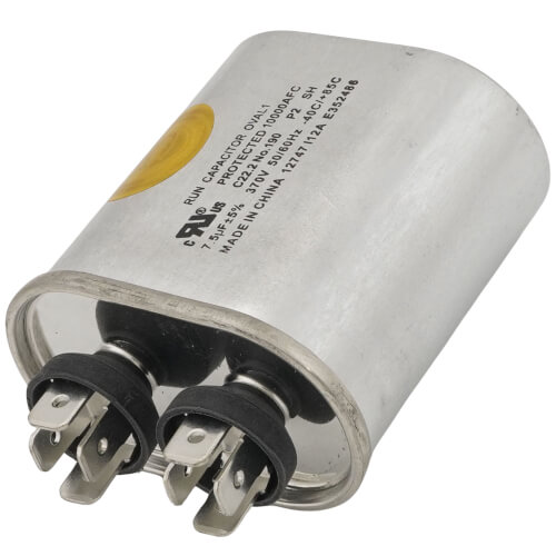 CR7.5X370 - Supco CR7.5X370 - 7.5mfd 370v Oval Run Capacitor