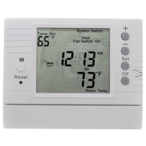 D-502F - Azel Technologies D-502F - Digital Programmable Heat Only Hydronic  Radiant Floor Thermostat