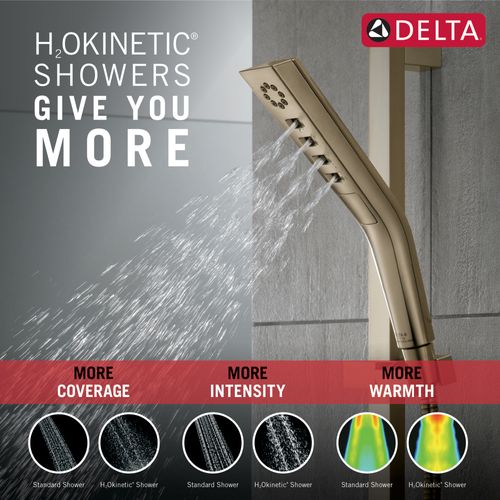 51799-CZ-PR - Delta 51799-CZ-PR - H2Okinetic 3-Setting Slide Bar