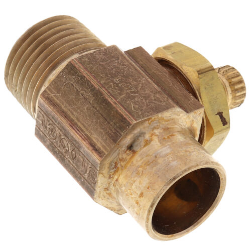 BrassCraft 1/2-Inch Sweat X 1/2-Inch MIP Integral Shut-Off Valve – Multi-Turn Straight Stop For Potable Water Systems