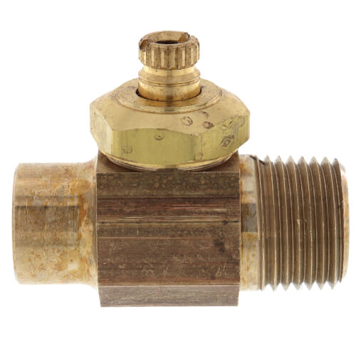 BrassCraft 1/2-Inch Sweat X 1/2-Inch MIP Integral Shut-Off Valve – Multi-Turn Straight Stop For Potable Water Systems