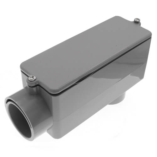 NOS 3-Pack Carlon E986D-CTN Type LB Conduit Body – 1/2″ PVC Electrical Elbow Fitting