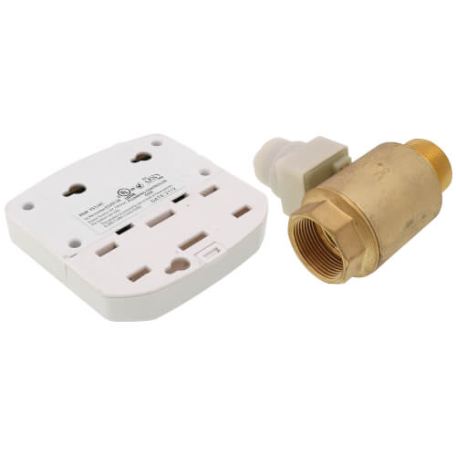 FloodStop Water Heater Leak Detector Kit – Automatic Shut-Off With Visual/Audible Alarm, 3/4" NPT Fittings