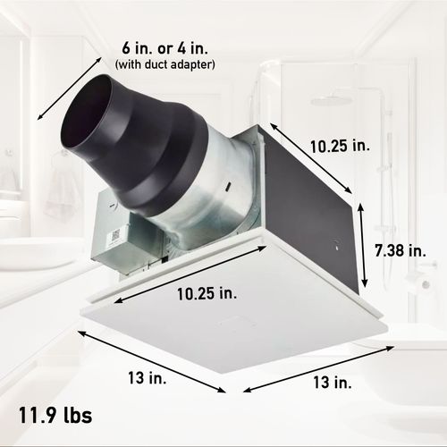 FanFan ペット乾燥機 UTH-200 ACTS238 WhisperGreen Select Pre-Installed Multi-Speed Ceiling Ventilation