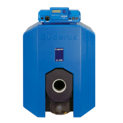 G115WS4 - Buderus G115WS4 - 95,000 BTU Output Cast Iron Oil Boiler w/  Burner - Chimney Vent
