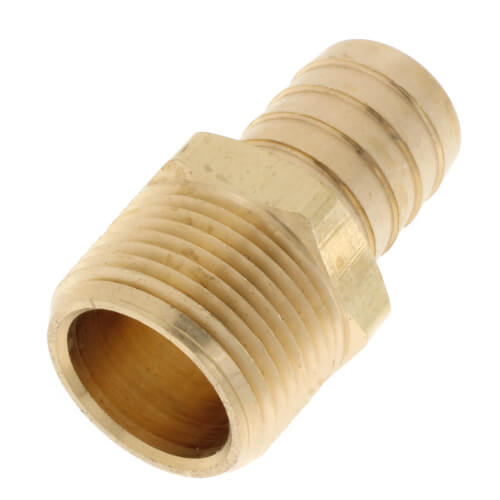 thumbnail image 2 of 5/16" Hose Barb X 3/4" Male NPT Brass Adapter – PAKA TOOLS – Fuel/Water/Air 2 of 4