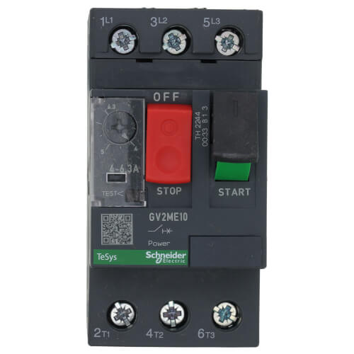 thumbnail interactive-video image 1 of Schneider GV2-ME10C GV2ME10C Motor Circuit Breaker – 4-6.3A – New 1 of 4