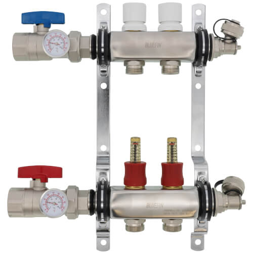 HM2 - Bluefin HM2 - 2-Loop Stainless Steel Radiant Heat Manifold