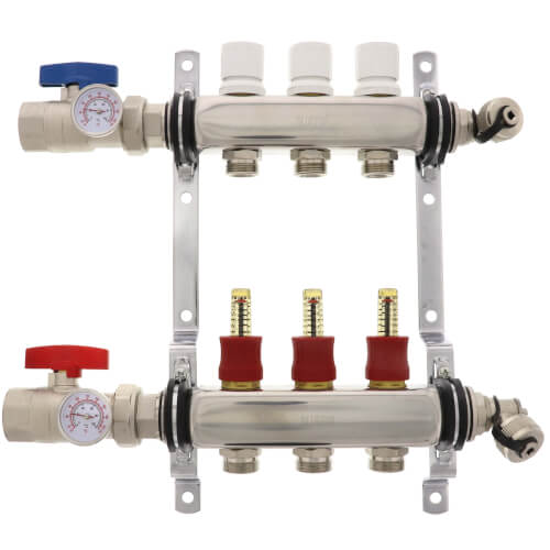 HM3 - Bluefin HM3 - 3-Loop Stainless Steel Radiant Heat Manifold
