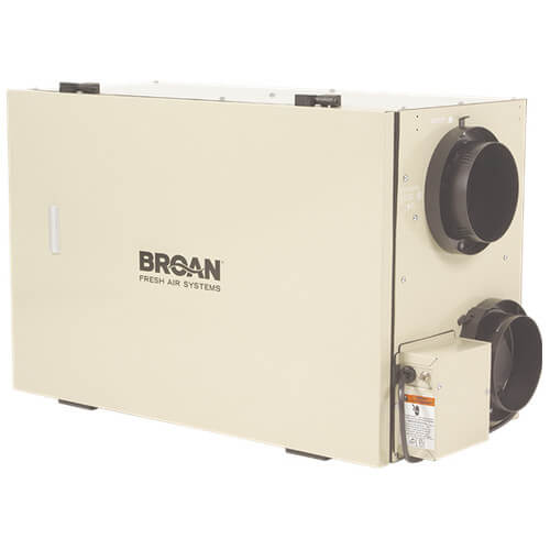 HRV100H - Broan HRV100H - HRV100H, 64-146 CFM Heat Recovery Ventilator  (3,000 to 4,500 Sq. Ft.)