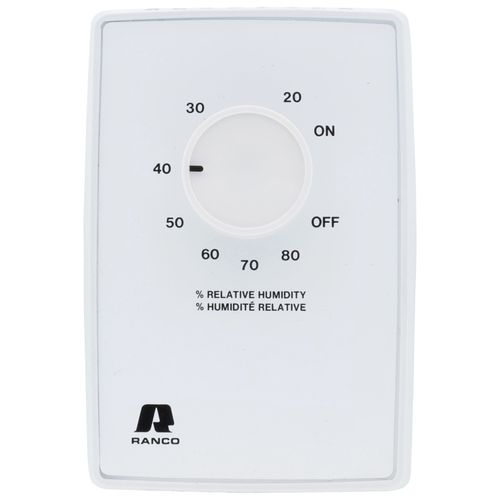 J10-810 - Ranco J10-810 - Vertical Wallmount Dehumidistat w/ 20-80