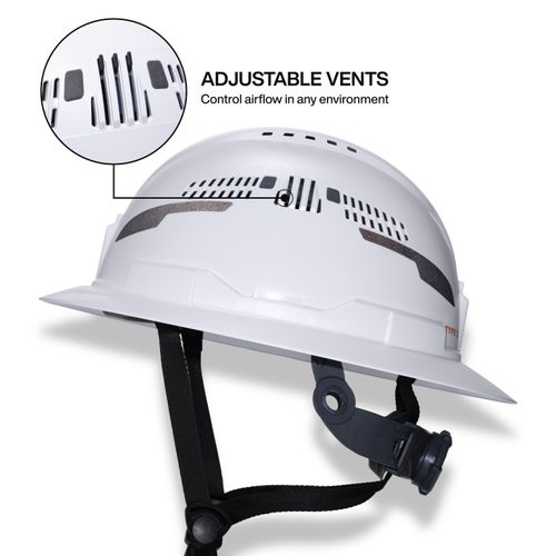 60401T2 - Klein Tools 60401T2 - Full Brim Vented Hard Hat, Type 2